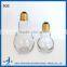 antique lamp bulb glass oil bottle with lid