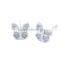 wholesale price 925 sterling silver party girl butterfly stud earring