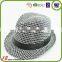 Retro Summer stripped hot sale sun straw cowboy formal hat