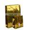 Embossing and logo gold foil custom printed black high quality paper gift bag