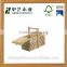 Top grade custom handmade FSC decoration solid folding wooden sewing box accessories