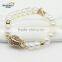 good design 6.5-7.5mm button round hot sale jewel women pearl bracelets