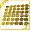 Custom Embossed Gold Foil Adhesive Sticker Business Labels