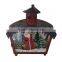Christmas metal and glass lanterns