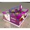 modern design mall nail bar kiosk for manicure table