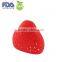 Silicone Strawberry Tea Strainer with a Leaf
