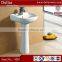 foshan ceramic pedestal basin, cheapest price for construction building, one piece bathroom sink and countertop