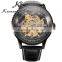 KS Steel Transparent Skeleton Automatic Men Mechanical Watch
