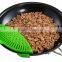 2016 China  Best Selling Mesh Silicone Clip-On Snap and Strain Strainer, Green