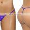 Women thong with lace, wholesale cheap transparent sexy g string