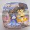 9'' ceramic animal printing plate 9'' promotion ceramic plate