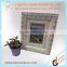 White color photo picture frame with smooth surface and crack painting frame