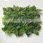 UV protected artificial plastic leaves panel for outdoor wall decoration