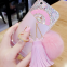 Soft tpu Diamond Cell Phone Cover Case Silicone mobile Phone Cases for iPhone7/7Plus/6/6s/6plus/6splus Fluffy ball shell