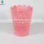 25cm plastic waste basket in round shape