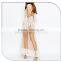 Latest Long Sleeve Maxi Party Wear Dresses Long Umbrella Nude Frog Dress for Girls