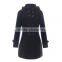 Hooded Long Warm Jacket Overcoat ,women Double Breasted two sides button Tweed Coat