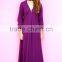 1970s vintage purple high neck maxi dresses with gold trim HSd7287