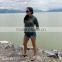 Wholesale Trendy Side Pocket Hoodie for Women Oversized Gym Sweatshirts Personalized Jersey Plain Dyed Apparel for Female
