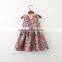 Princess Girl Flower Pattern Print Dress Sleeveless with Cute Baby Girls Dress