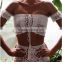 2017 best selling ties sexy women crochet bikini top and shorts