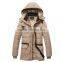 MSW0033 The British men's winter clothing wholesale autumn long cotton men's slim thick coat collar windbreaker male models