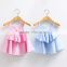 Beautiful design wholesale sleeveless girl clothing baby girl top