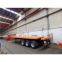 Low price container transport 4 axles flatbed semi-trailer