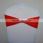 High quality red elastic chair sash with fabric buckle for weddings