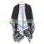Classic Design Knitted Rabbit Fur Long Scarf With Fur Tassel Animal Fur Knitted Muffler Soft Touch
