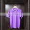 Customised Promotion Blank CVC Short Sleeves men Purple Polo T Shirt