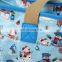 Fancy 2016 Snowman Printed Cotton Zipper Crossbody Bag Coated Handbag
