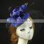 2016 Boutique Women Fascinator Barrette with Tulle and Feather Accent