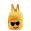 Wholesale plush emoji kids school bag
