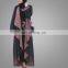 Plus Size New Design Women Loose Islamic Outerwear Cardigan Gradient Color Long-sleeved Muslim Kimono Women Clothing Cardigan