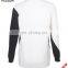Sweater manufacturer black and white color block men long sleeve shirt