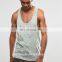 Men printed longline sweat sleeveless t-shirts vest