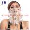 Tribal Indian Women Beaded Belly Dance Face Veil Accessory P-9015#