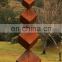 Oriental Decorative Garden Sculpture Corten Acciaio Statues