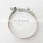 Genuine quality diesel engine spare parts stainless steel 140312   T-Bolt Clamp for truck
