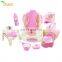 Plastic Baby Bathtub Set 9 PCS with Bottle Drying Rack Potty Basket