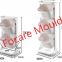 Plastic kitchen vegetable and fruit storage trolley mould