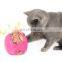 Funny colorful interactive tin foil ball toy cat teasing voice ball toy