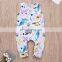 2019 summer Ocean Animal full print KIDS BODYSUITS ROMPERS infant cotton romper 0-2years