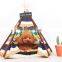 New Design Colorful Pet Teepee Tent Portable Dog House Washable Canvas Dog Tent