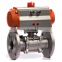 Stainless Steel Flange Q641F-16P-DN80 3 inch Water Air Pneumatic Ball Valve