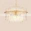 Luxury Glass Chandelier Gold Crystal Chandelier Pendant Lighting For Home Decor