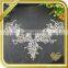 Wholesale handmade neckline rhinestone applique with crystal beaded trim FHA-038