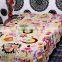 Indian Hand Embroidered Suzani Tapestry Hippie Gypsy Suzani Blanket Fabric Quilt Handmade Suzani Bedding