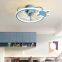 Smart fan light with warm light